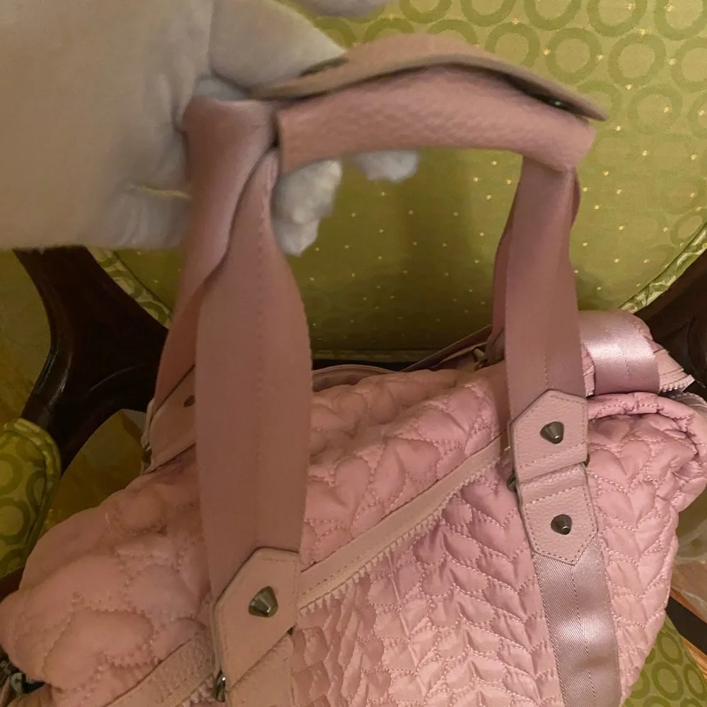 Cynthia Rowley pink baby bag, large